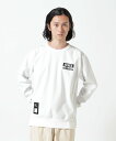 AVIREX 《WEB&DEPOT限定》BONDING CREW SWEAT/ボンディングクルースウェット アヴィレックス トップス スウェット・トレーナー ホワイト ブラック グレー【送料無料】