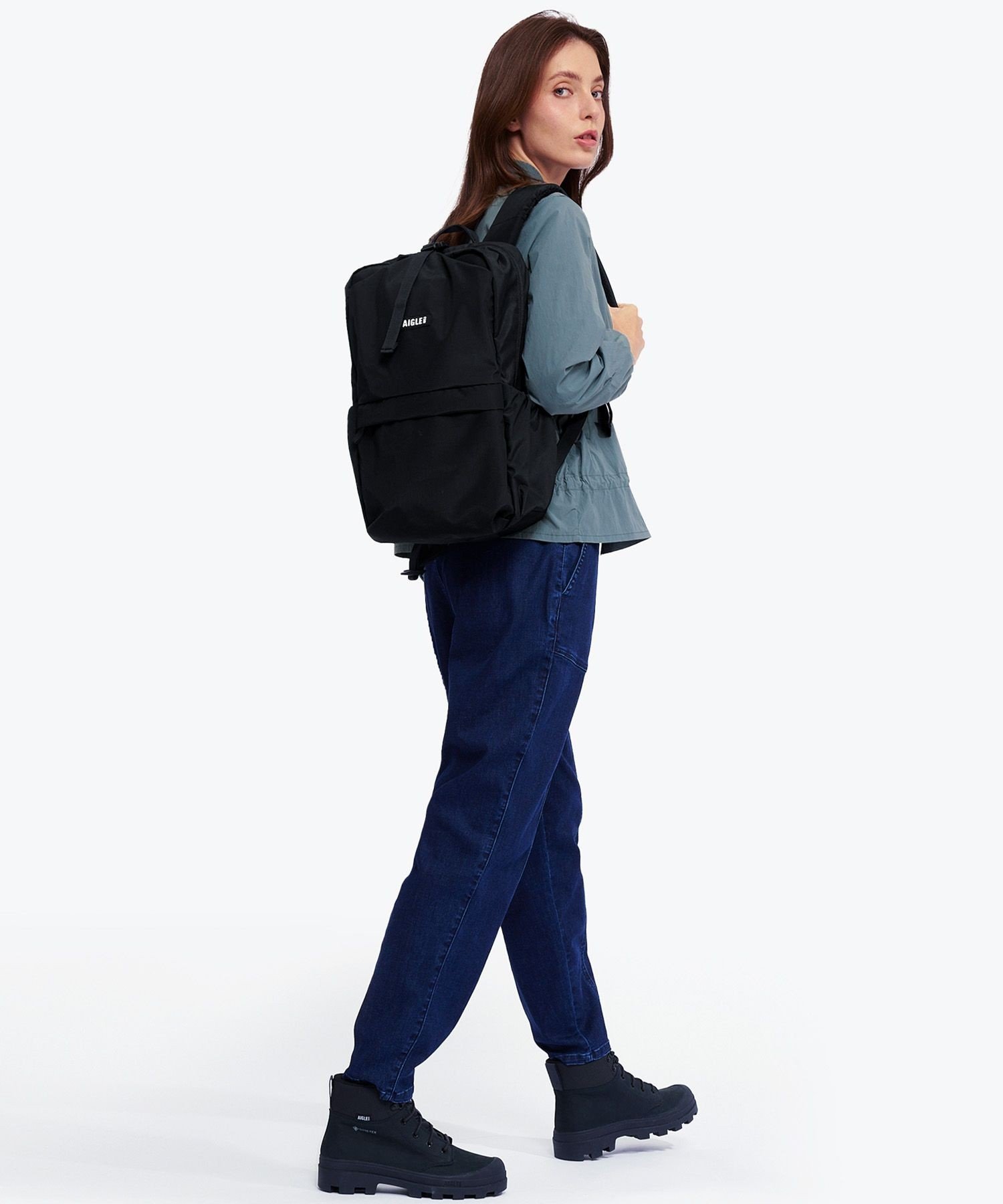 【SALE／30%OFF】AIGLE 撥水 タウンユースバックパック エーグル バッグ リュック・バックパック ブラック【送料無料】