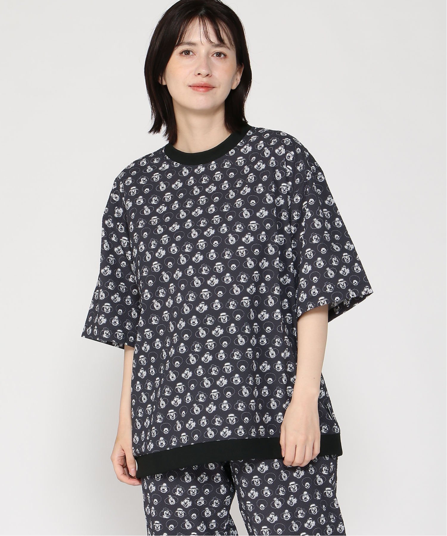 gym master gym master/(U)ULシアサッカーハッピーペイントTee ジムマスター トップス カットソー・Tシャツ ブルー ブラック グレー ベージュ【送料無料】のサムネイル