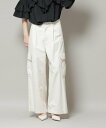 NANO universe サイドポケットワイドチノパンツ ナノユニバース パンツ その他のパンツ ホワイト カーキグリーン【送料無料】