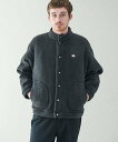 Bshop DANTON | ダブルフェイスボア スタンドカラージャケット MEN ビショップ トップス カットソー・Tシャツ ブルー ブラック【送料無料】
