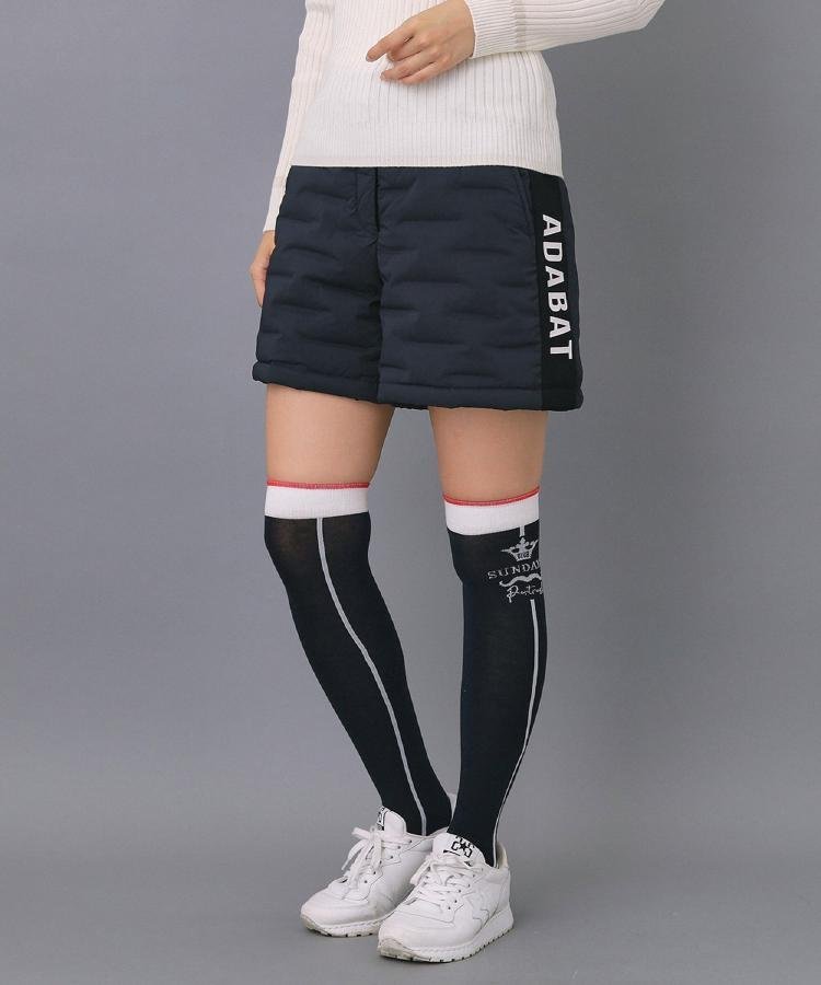 EVEN 1月号掲載商品【ADABAT NAVY】ストレッチダウンショーツ アダバット パンツ その他のパンツ ネイビー ホワイト