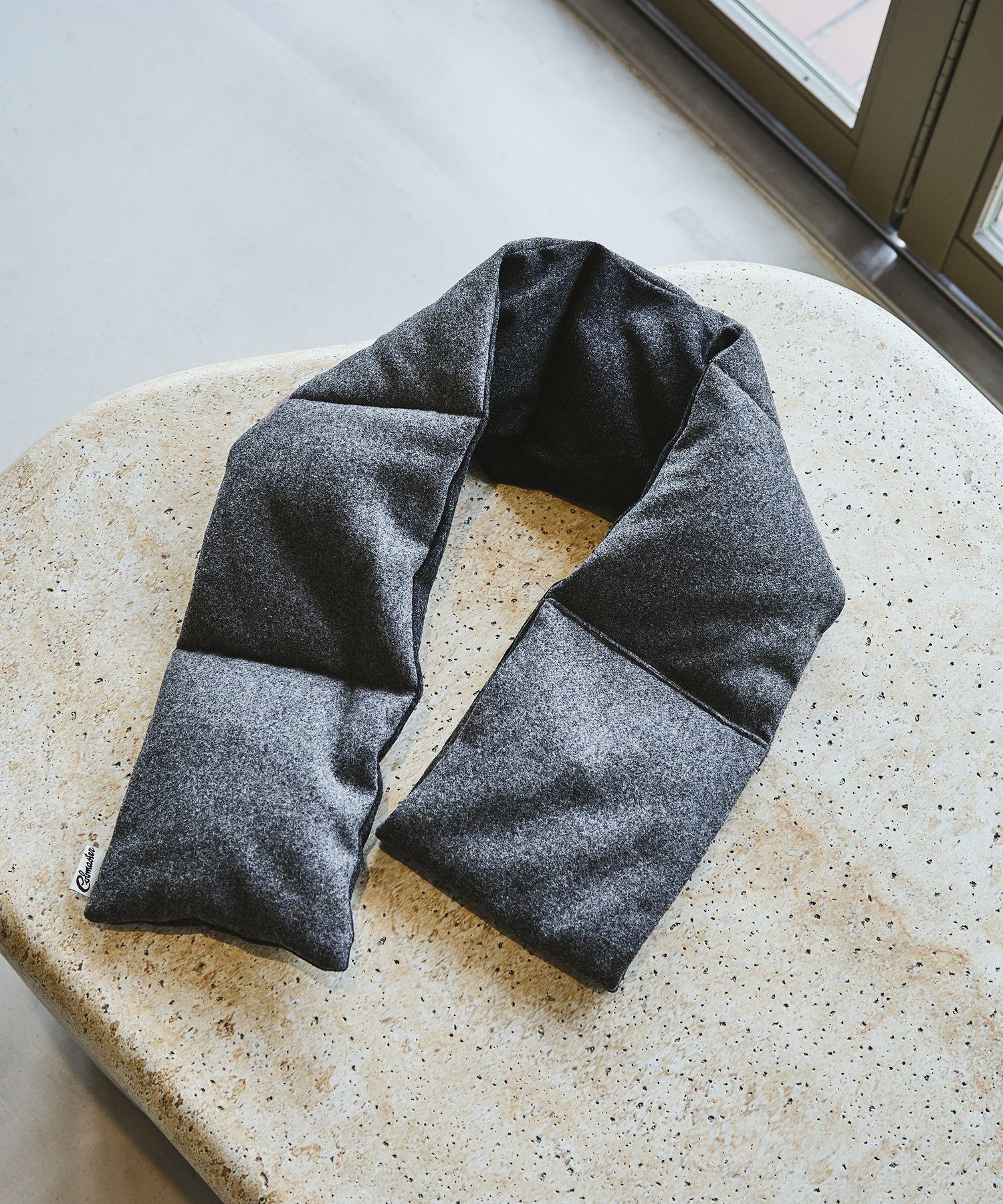 UNITED ARROWS green label relaxing 【別注】＜COBMASTER＞GLR グレー ダウン マフラー ユナイテッド..