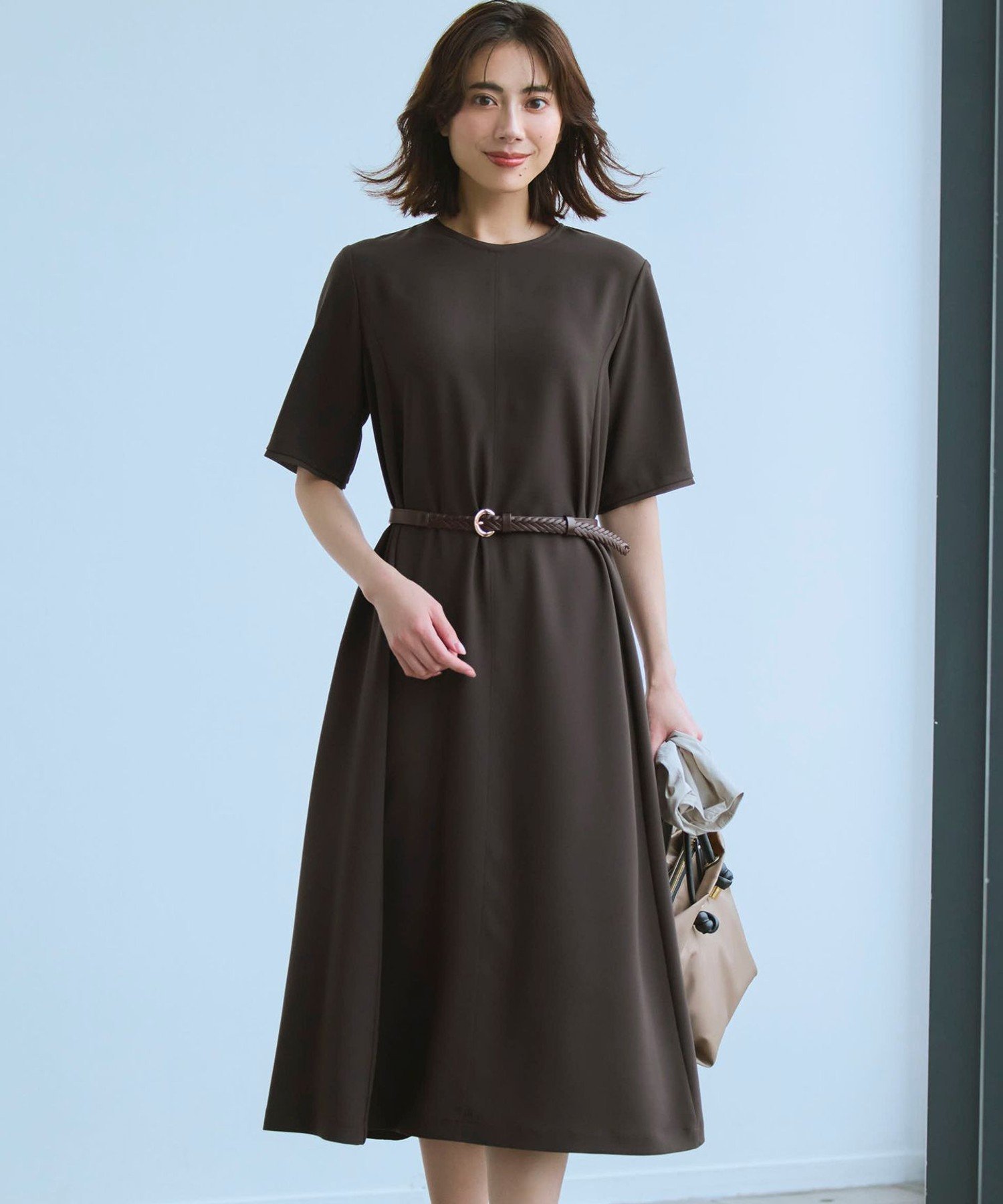 23区　ニジュウサンク　ノースリーブ　プリーツワンピース　ピンク　ビーズ　M 23区 - 23区 ニジュウサンク ノースリーブ プリーツワンピース ピンク