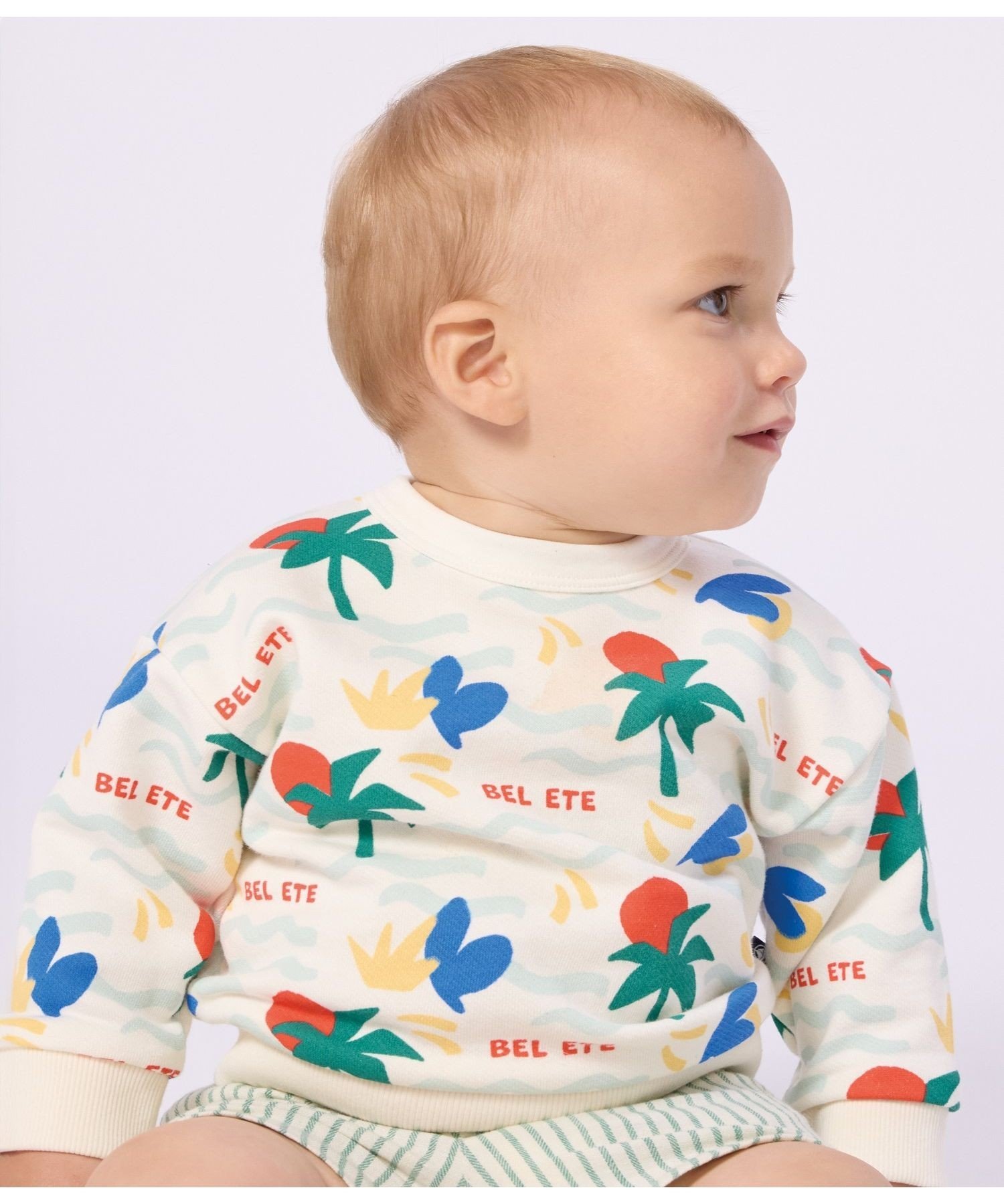 Other - PETIT BATEAU プリントスウェットプルオーバー プチバトー トップス スウェット・トレーナー【送料無料】
