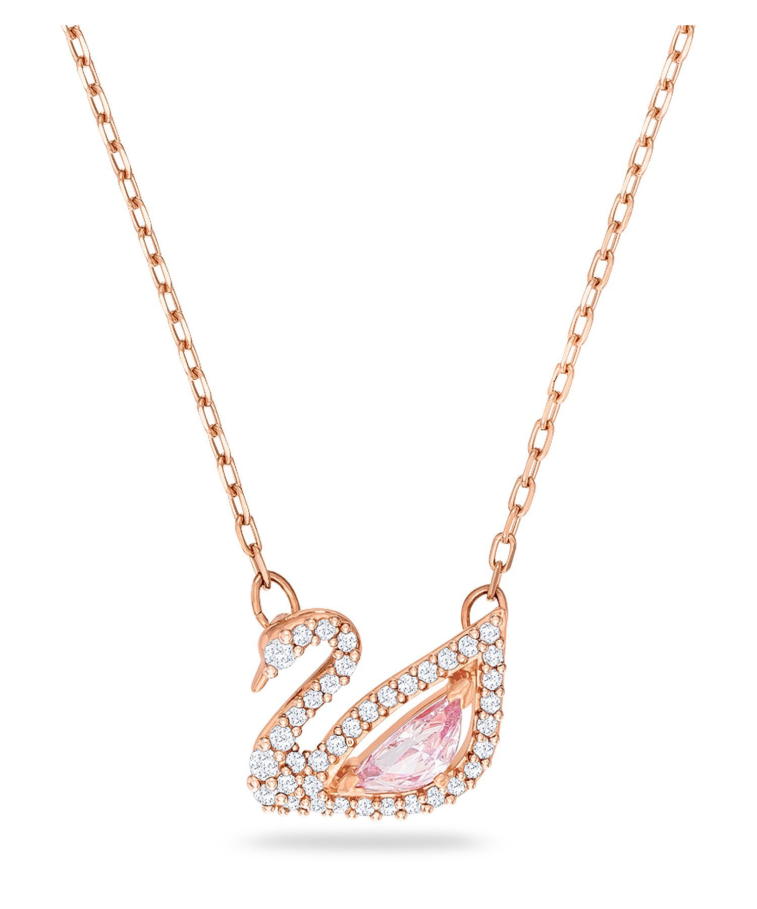 スワロフスキー ネックレス（レディース） SWAROVSKI 【公式】【スワロフスキー】Dazzling Swan ネックレス, スワン, ピンク, ローズゴールドトーン・プレーティング スワロフスキー アクセサリー・腕時計 ネックレス ピンク【送料無料】