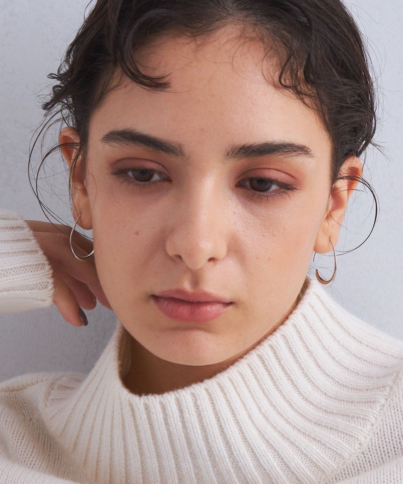 UNITED ARROWS green label relaxing D シズクフープ ピアス ユナイテッドアローズ グリーンレーベルリラクシング アクセサリー・腕時計 ピアス シルバー ゴールド