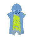 NIKE ベビー(75-92cm) ロンパース NIKE(ナイキ) B NSW AMPLIFY HOODED ROMPER ルーキーユーエスエー オールインワン・オーバーオール オーバーオール・サロペット ブルー【送料無料】