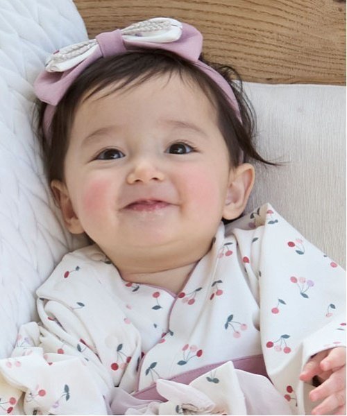 petit main なりきり和風リボンヘアバンド ナルミヤオンライン マタニティウェア・ベビー用品 その他のベビーグッズ ピンク