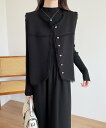 【SALE/21%OFF】emi+ フリンジニットベスト&リブニットワンピース2点セット エミプラス スーツ・フォーマル セットアップスーツ ブラック イエロー...