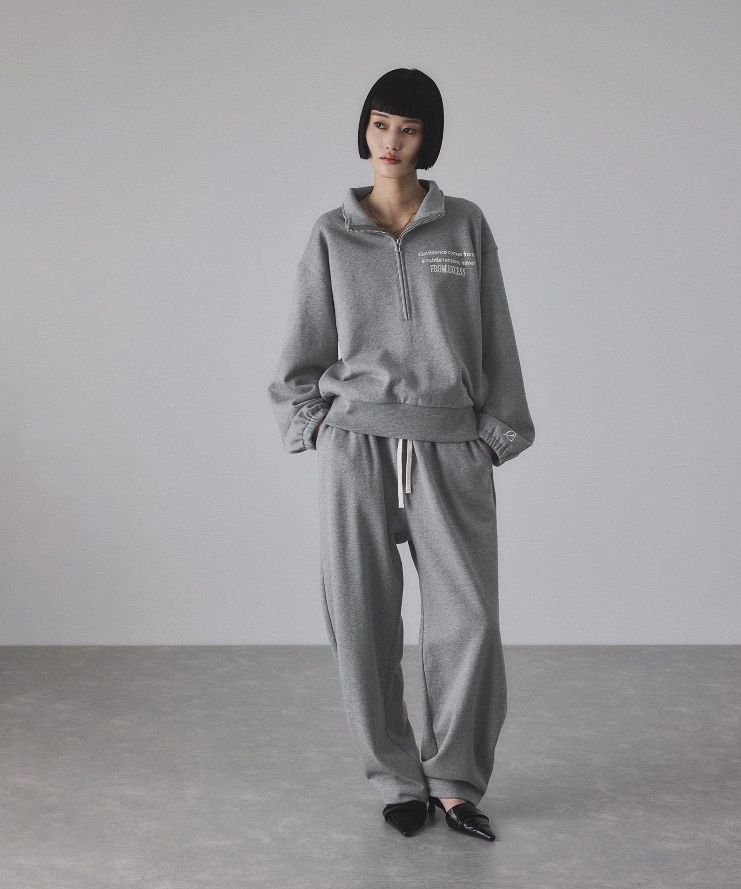 【SALE／40%OFF】ADAM ET ROPE' FEMME 【サステナブル】カーブスウェットパンツ アダムエロペ パンツ その他のパンツ ベージュ グレー【送料無料】