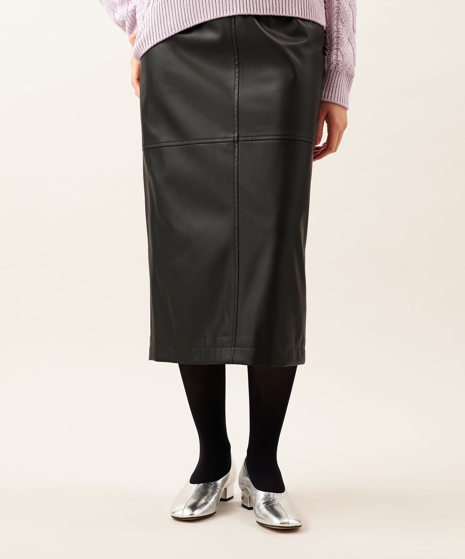 【SALE／50%OFF】ODETTE E ODILE センターシームディープ パンプス30↑ ユナイテッドアローズ アウトレット シューズ・靴 パンプス ブラック シルバー【送料無料】