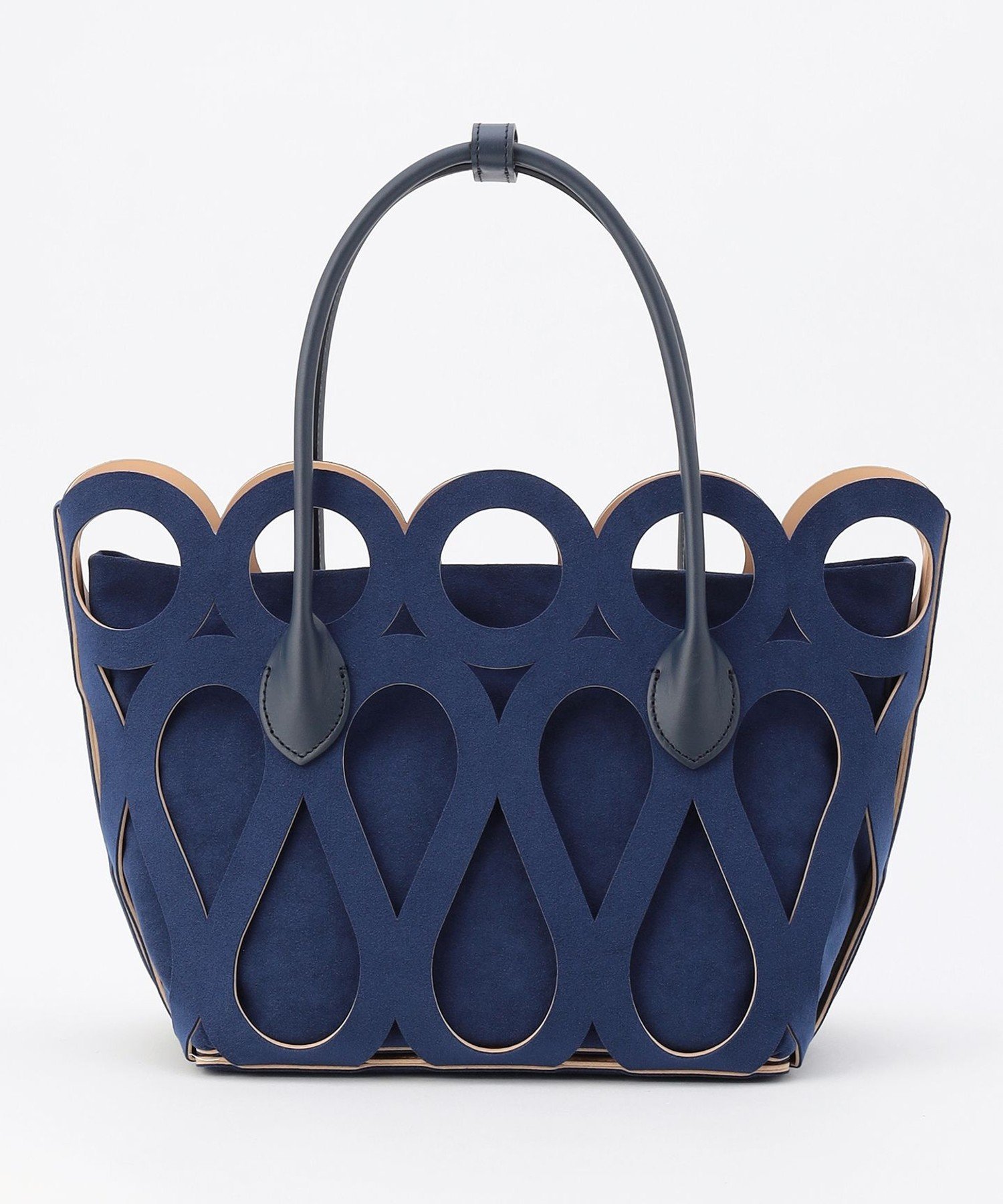 BEIGE, 【一部店舗限定】MARY AL TERNA / MAZE ハンドバック ベイジ, バッグ ハンドバッグ ネイビー ホワイト【送料無料】