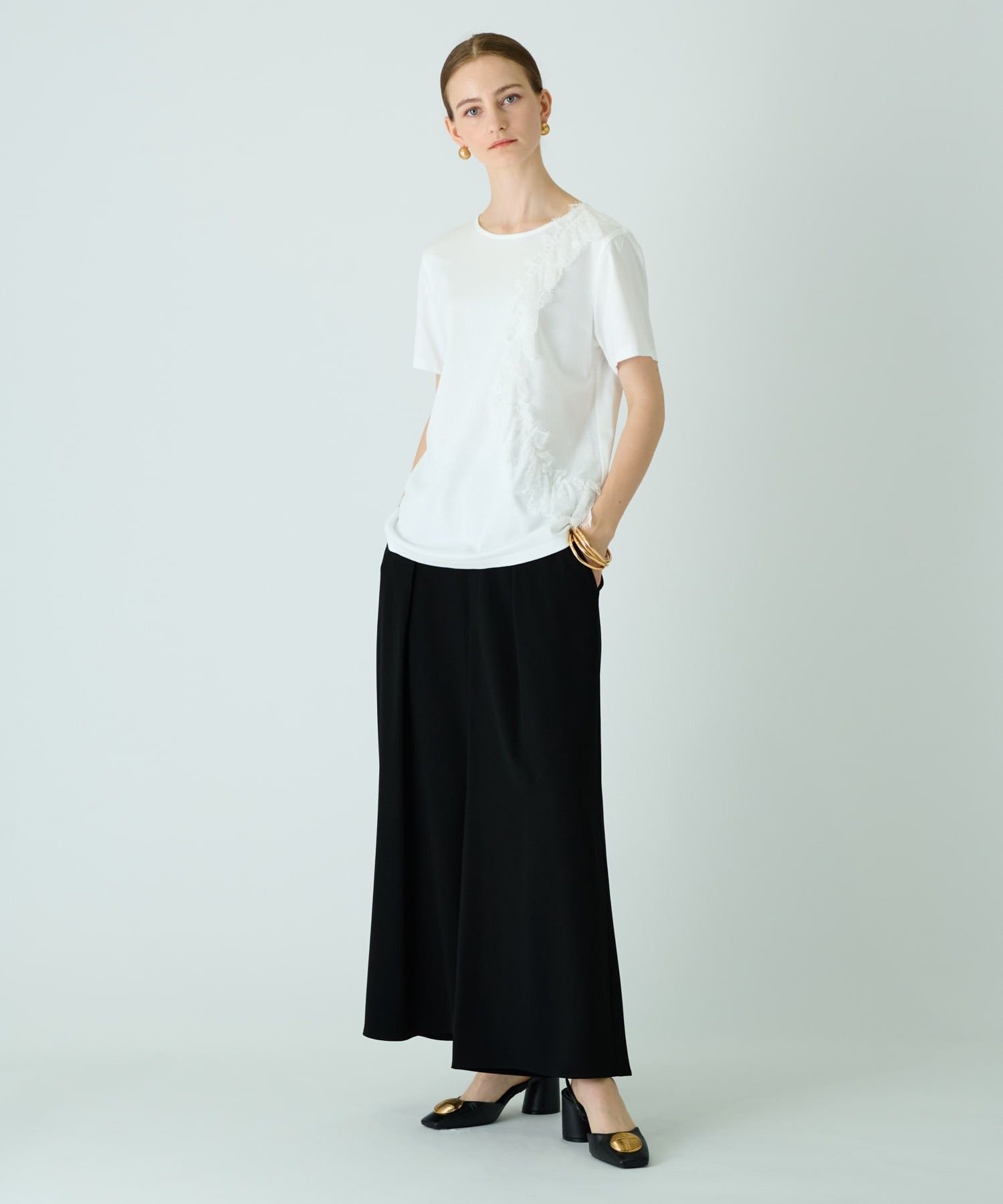 Leilian 【店舗人気】ワイドパンツ レリアン パンツ その他のパンツ ブラック ネイビー グレー