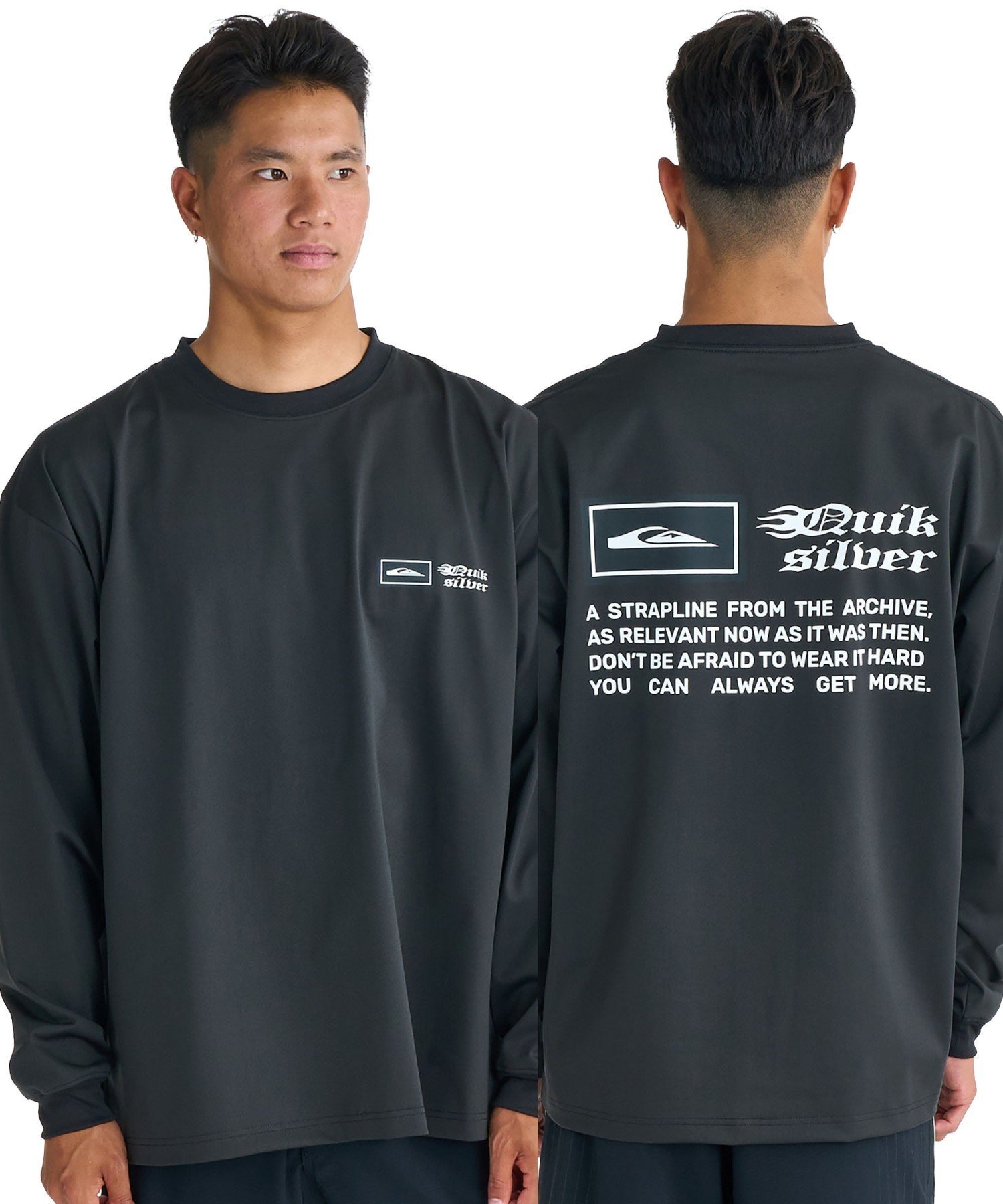 QUIKSILVER MERCURY BOX LS 【2026年春夏モデル】 クイックシルバー トップス カットソー・Tシャツ ブラック ホワイト