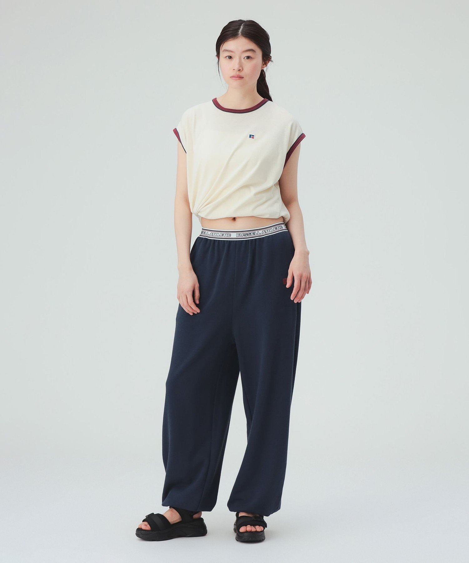 WOMEN 【EXCLUSIVE】RUSSELL ATHLETIC / ノースリーブ 配色 Tシャツ ビームス ハート トップス カットソー・Tシャツ