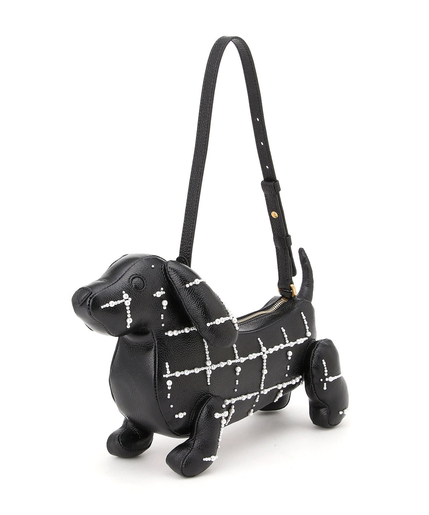 BABY HECTOR BAG IN PEBBLE GRAIN LEATHER トムブラウン バッグ ショルダーバッグ ブラック