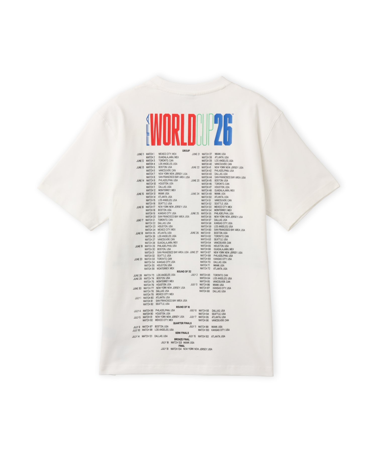adidas WORLD CUP TOUR TEE ホワイト アトモス トップス カットソー・Tシャツ ホワイト