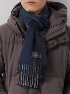 Lambswool Angora Scarf 3236-499-0968: Navy Lambswool Angora Scarf 3236-499-0968: Navy