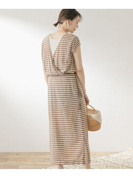 【SALE/30%OFF】ROSSO F by ROSSO 後ろカシュクールボーダーカットワンピース アーバンリサーチロッソ ワンピース ワンピースその他【送料無料】