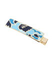 A BATHING APE ABC CAMO HAIR CLIP ア ベイシング エイプ ヘアアクセサリー バレッタ・ヘアクリップ・ヘアピン ブルー グリーン ピンク..