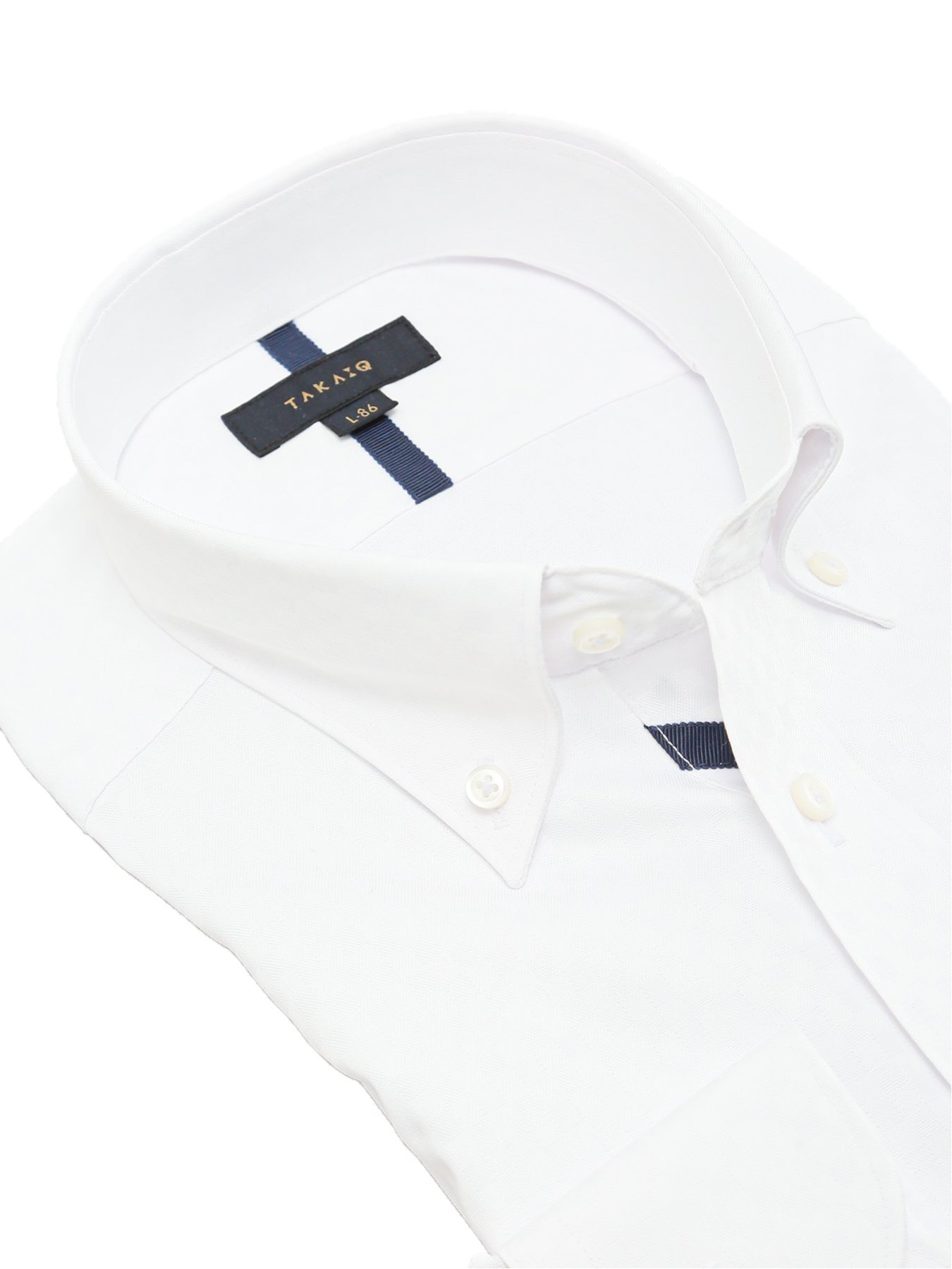 【SALE／30%OFF】TAKA-Q 遮熱 UVカット スタンダードフィット ボタンダウン長袖シャツ タカキュー スーツ・フォーマル Yシャツ・カッターシャツ ホワイト【送料無料】