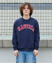 GLAZOS 【大人向けサイズあり】【NAUTICA】フロントロゴアップリケトレーナー ナルミヤオンライン トップス スウェット・トレーナー ブラック グレー ...