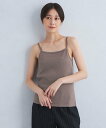 【SALE/70%OFF】UNITED ARROWS green label relaxing Re`ep Cotton リープコットン リブ キャミソール ユナイテッドアローズ アウトレット トップス キャミソール ブラック ホワイト