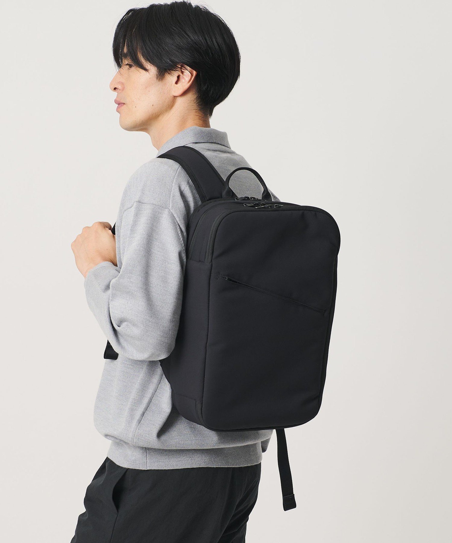 BEAUTY&YOUTH UNITED ARROWS 【WEB限定】小松マテーレ コンパクト リュック ビューティー＆ユース　ユナイテッドアローズ バッグ リュック・バックパック ブラック【送料無料】