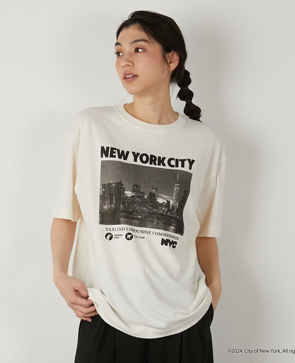 LOGEMENT DE CLAIRE NYC Tシャツ メルローズクレール トップス カットソー・Tシャツ ホワイト ブラック