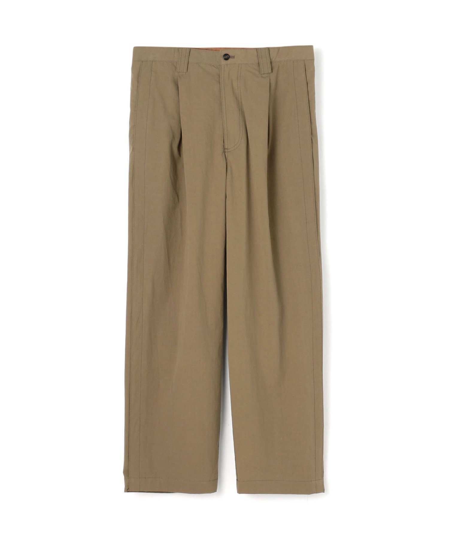 【SALE/30%OFF】TOMORROWLAND MEN コットンウェザー タックパンツ トゥモローランド パンツ チノパンツ ブラウン【送料無料】