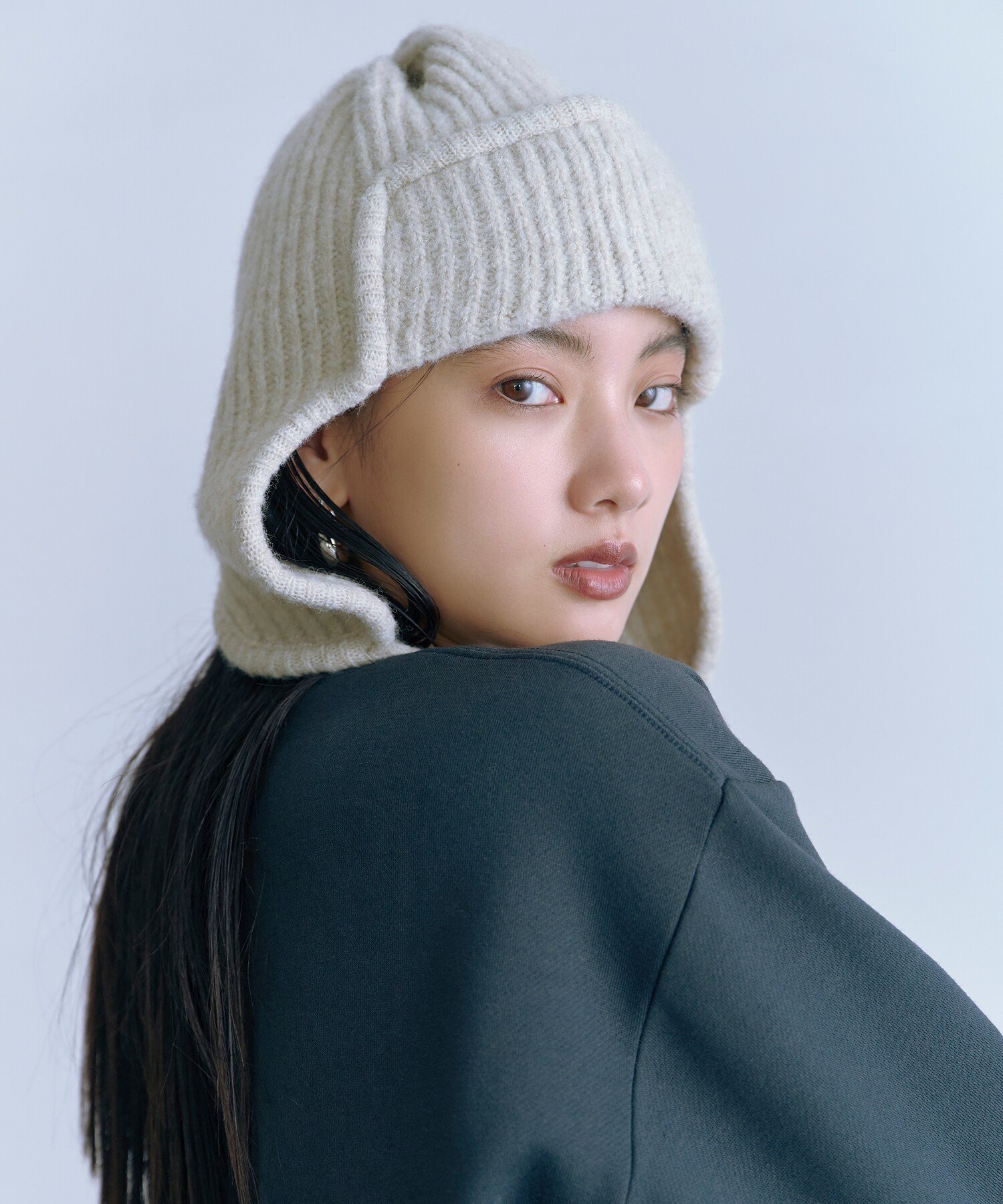 【SALE／50%OFF】N. Natural Beauty Basic ニットフライトキャップ エ