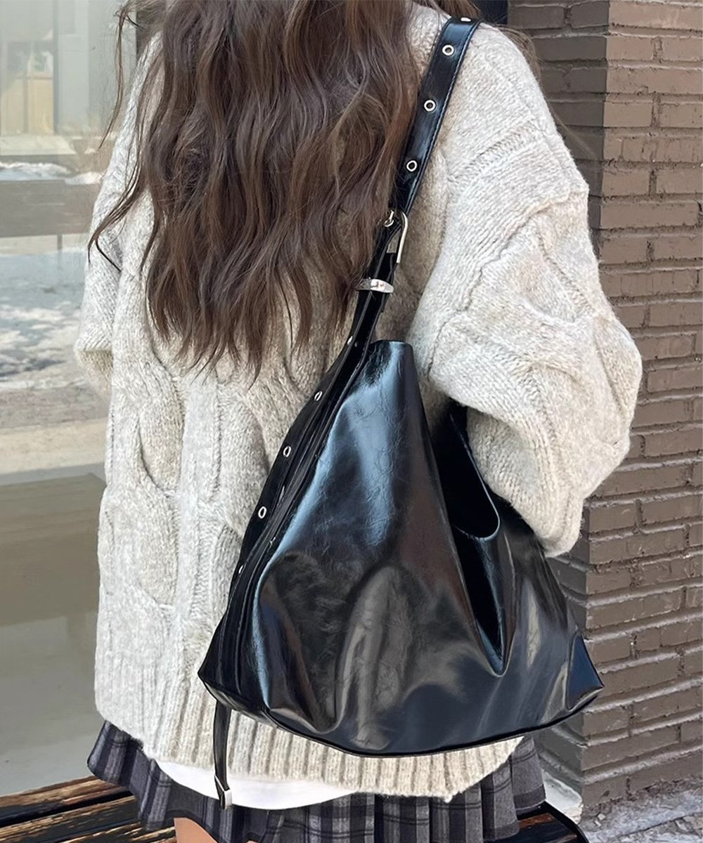 【SALE／35%OFF】miniministore トートバッグ PUレザー レディース ミニミニストア バッグ トートバッグ ブラック