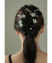 niana フラワーモチーフヘアピン5本セット パール ヘアアクセサリー 結婚式 二次会 お呼ばれ ビーフラット ヘアアクセサリー その他のヘアアクセサリー シ...