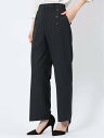 m.f.editorial ストレッチウォッシャブル オックス ストレートパンツ 紺(セットアップ可能) 【25SS】 レディース スーツ スラックス パンツ ...