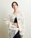 【SALE/30%OFF】ATTISESSION <ATTISESSION>コットン クロシェ カーディガン ビューティー&ユース ユナイテッドアローズ トップス カーディガン ホワイト ブラック【送料無料】