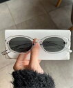 HALEY PESCA HALEY PESCA/(W)HALEY PESCA/オーバルフレーム カラーサングラス チェルカ ファッション雑貨 サングラス ブラッ...