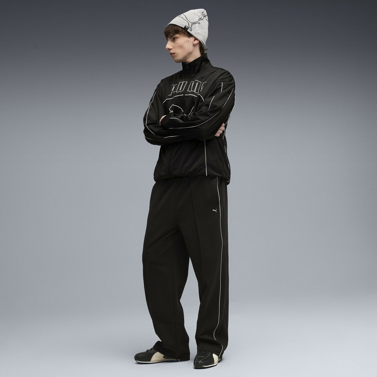 【SALE／30%OFF】PUMA メンズ T7 トラック パンツ プーマ パンツ ジャージ・スウェットパンツ ブラック【送料無料】
