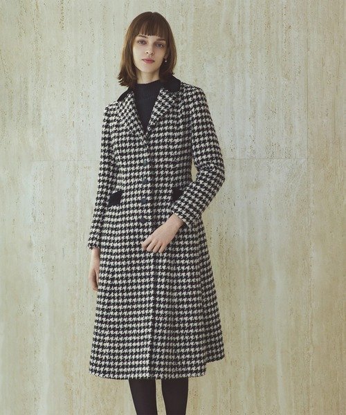 STRAWBERRY-FIELDS テーラード美シルエットコート ストロベリーフィールズ ジャケット・アウター その他のジャケット・アウター ブラック【送料無料】のサムネイル