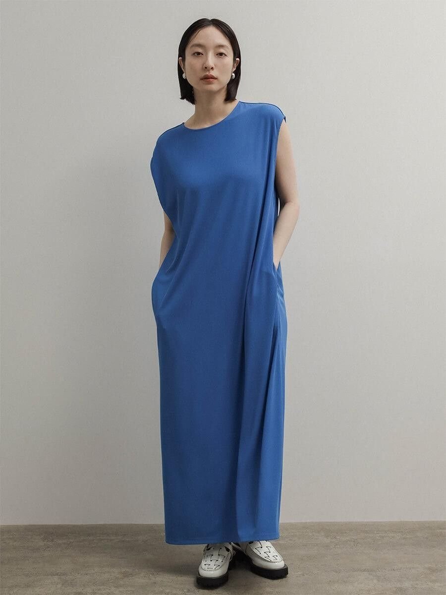 【SALE／27%OFF】RADIATE ノースリーブストレッチワンピース ラシュッド ワンピース・ドレス その他のワンピース・ドレス ブルー ブラック【送料無料】