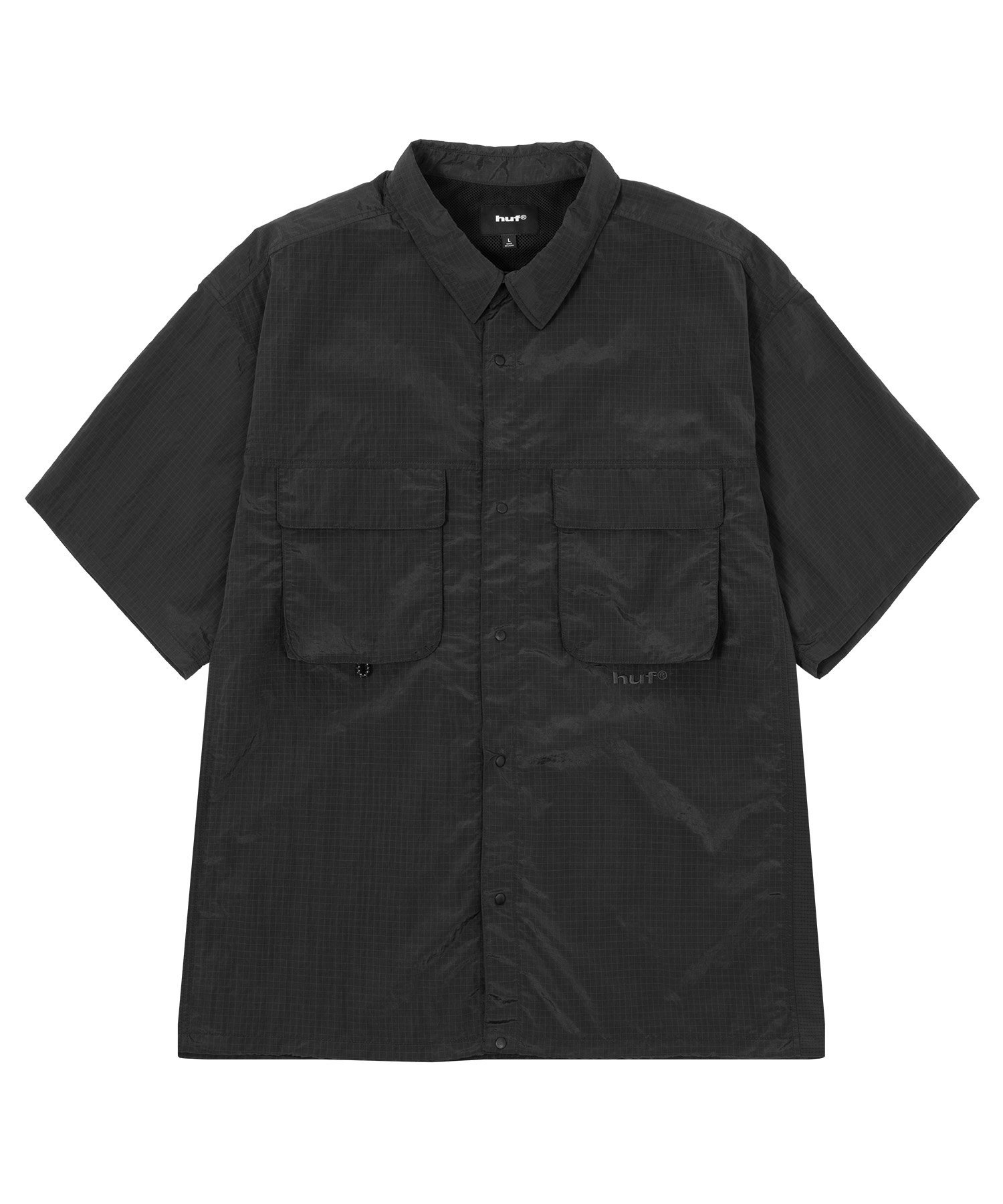 UTILITY NYLON SHEER SHIRT / HUF シャツ ハフ トップス シャツ・ブラウス グリーン ブラック