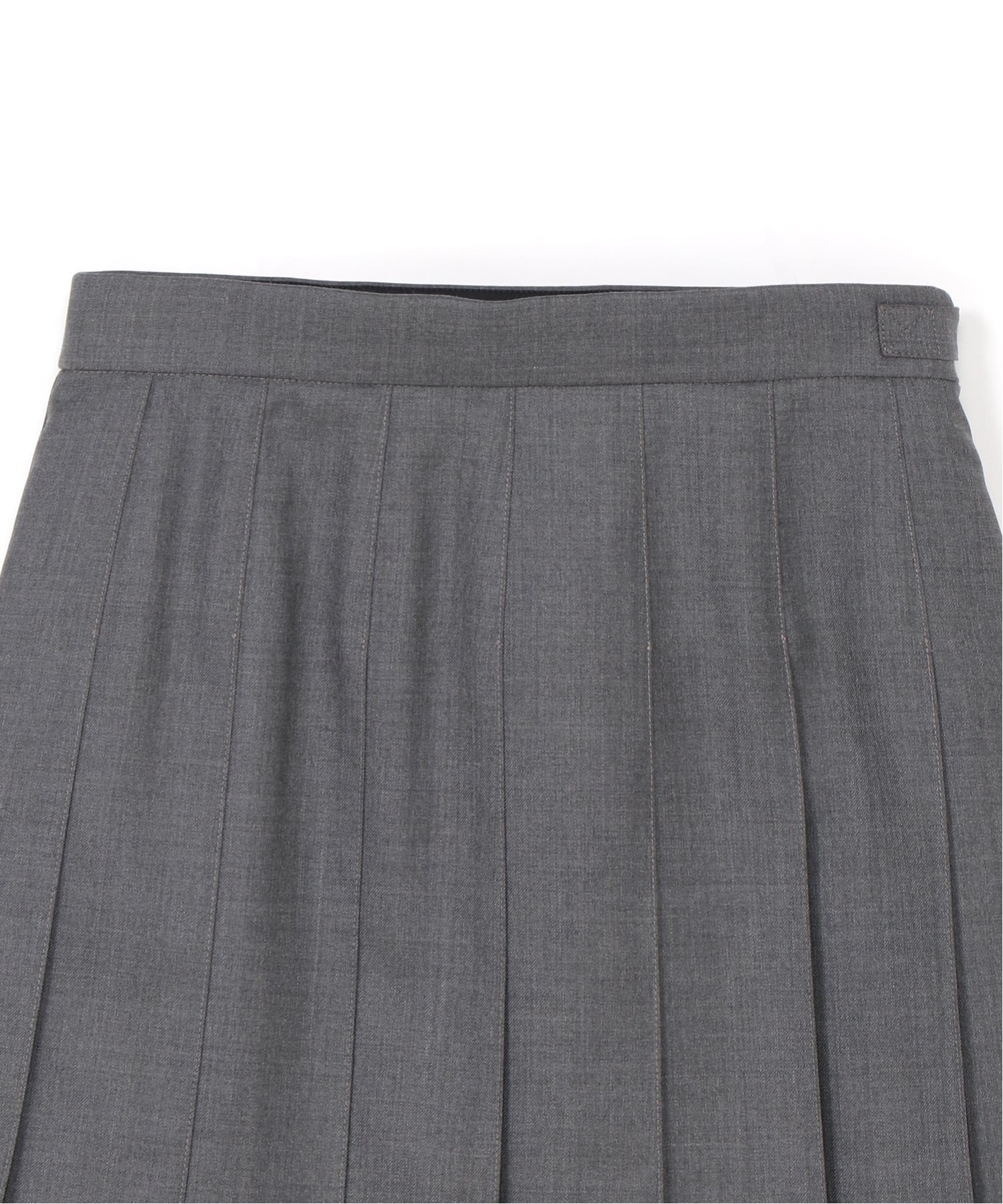 THIGH LENGTH DROPPED BACK PLEATED SKIRT トムブラウン スカート ミニスカート グレー