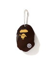 A BATHING APE APE HEAD KEYCHAIN ア ベイシング エイプ ファッション雑貨 チャーム・キーチェーン ブラウン