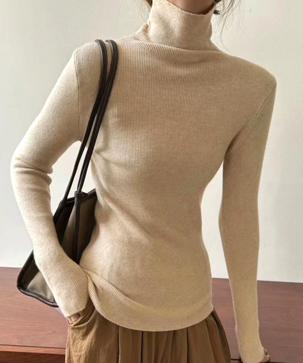 【SALE／30%OFF】miniministore タートルネックリブニットとっくりセーター ミニミニストア トップス ..