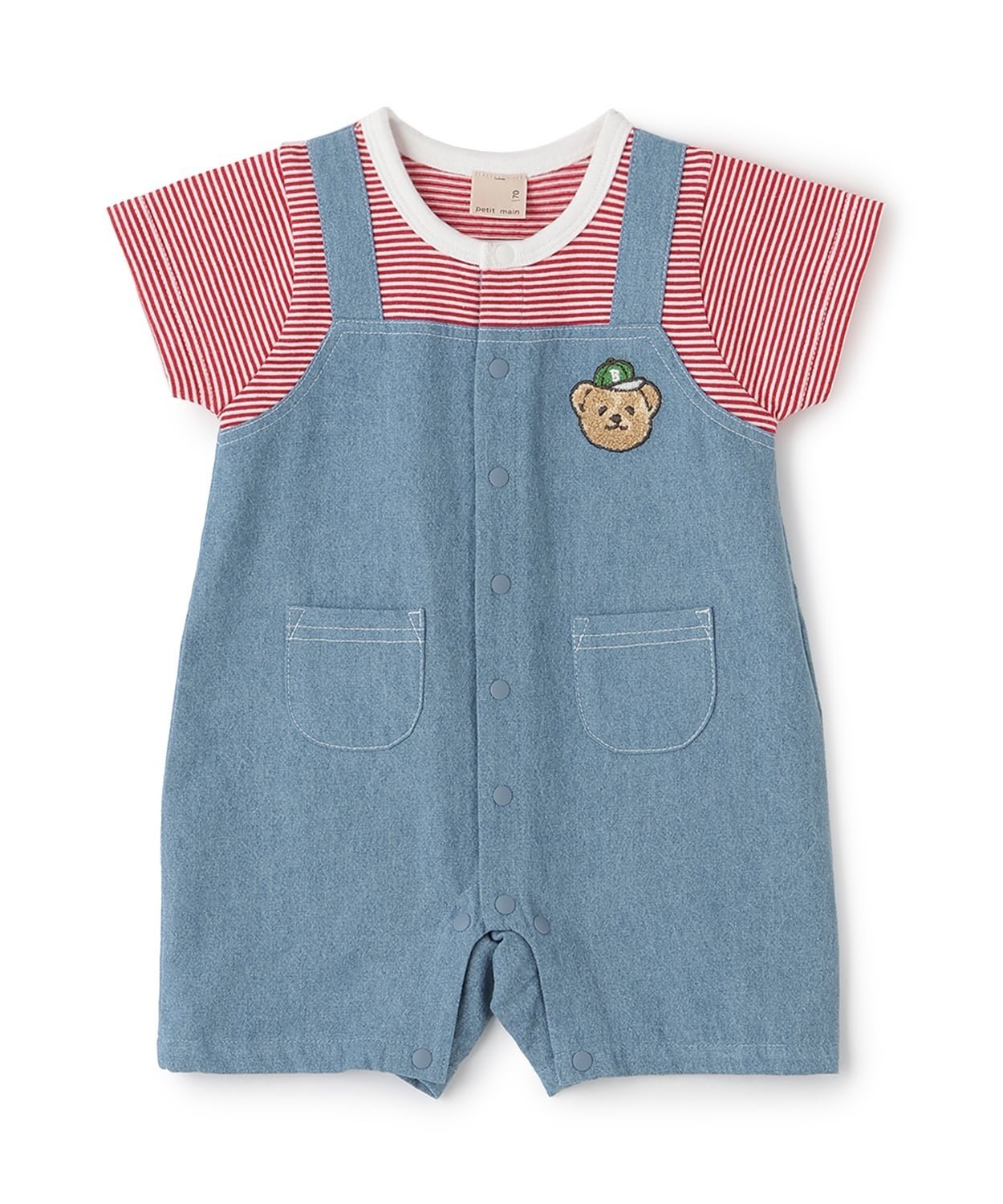 【SALE／55%OFF】petit main サロペットカバーオール ナルミヤオンライン マタニテ...
