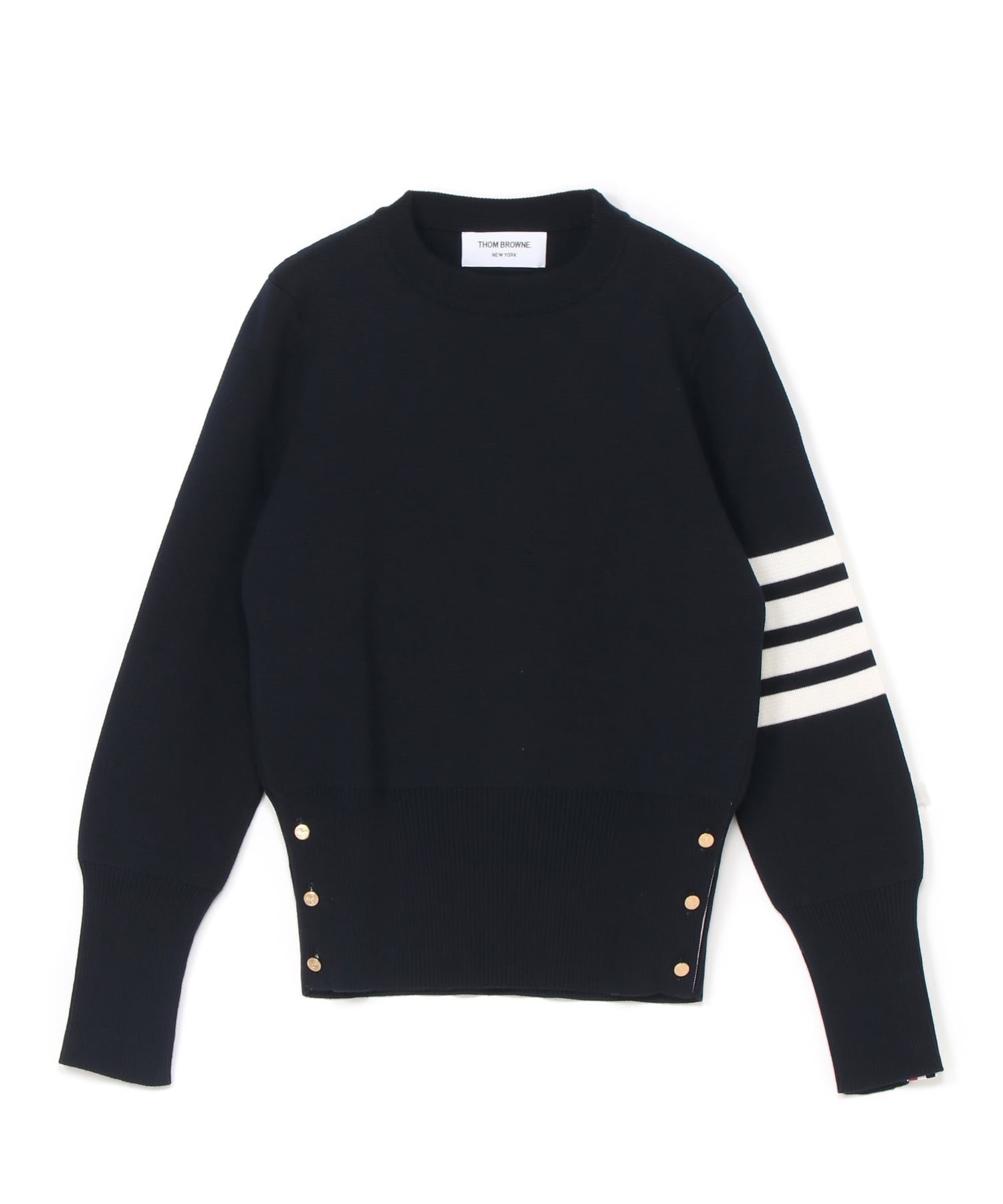 MILANO STITCH CLASSIC CREW NECK PULLOVER トムブラウン トップス ニット グレー ネイビー