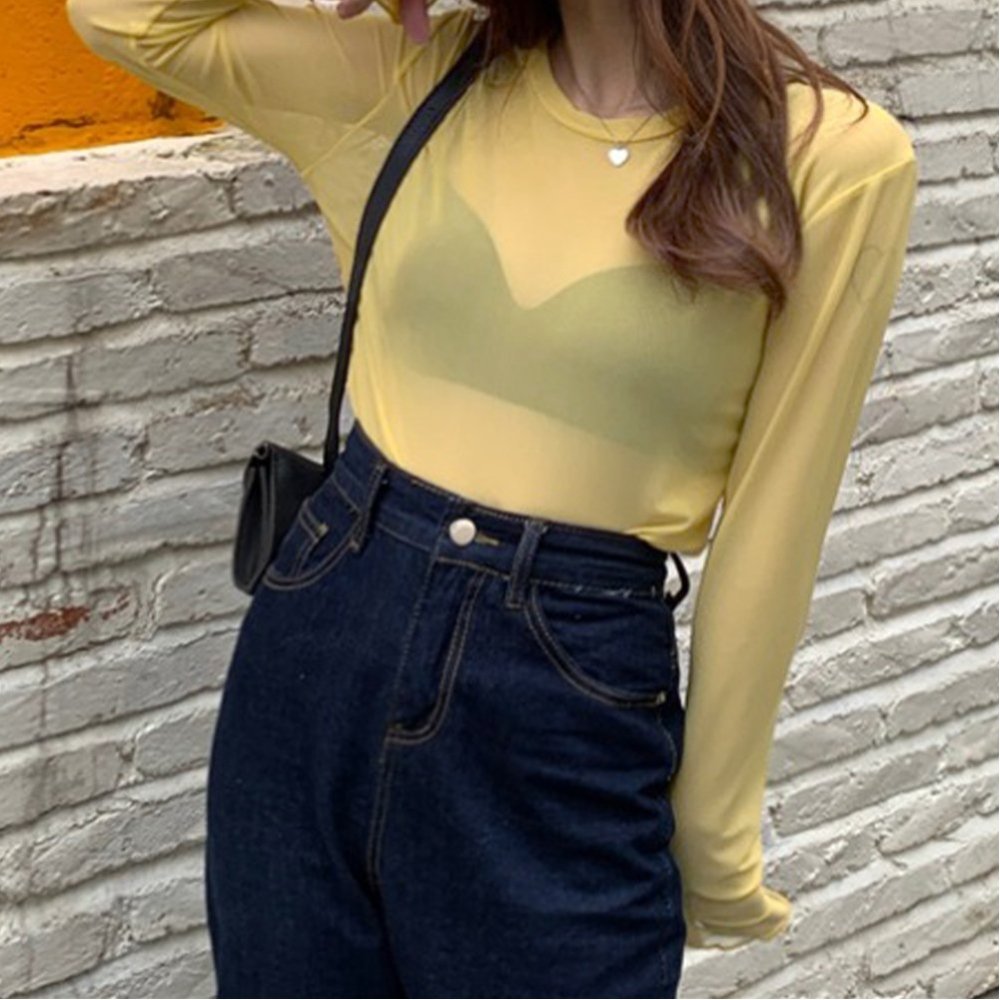 【SALE／9%OFF】Aimoon 大人気 トップス レディース 長袖 ミニミニストア トップス シャツ・ブラウス イエロー ベージュ オレンジ ブルー グレー パープル ブラック ホワイト ピンクのサムネイル