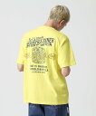 AVIREX WEST COAST T-SHIRT SHOP INFORMATION / ウェストコースト Tシャツ ショップインフォーメーション アヴィレックス トップス カットソー・Tシャツ イエロー ブラック ホワイト ネイビー ブルー