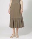 【SALE/40%OFF】EPOCA 【EPOCA STORIA】 ドライスムース フレアスカート 《WEB&EPOCA THE SHOP店舗限定》 エポカ スカート ロング・マキシスカート グリーン ネイビー【送料無料】