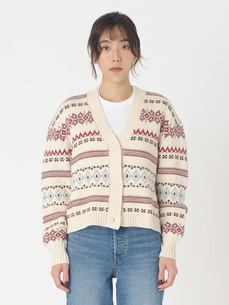 【SALE/60%OFF】Levi's GALA FAIRISLE カーディガン ベージュ HAYLEY リーバイス トップス ニット【送料無料】